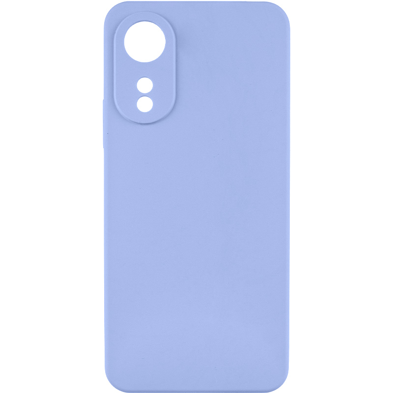 Чохол TPU GETMAN Liquid Silk Full Camera для Oppo A78 4G (Бузковий / Light purple)