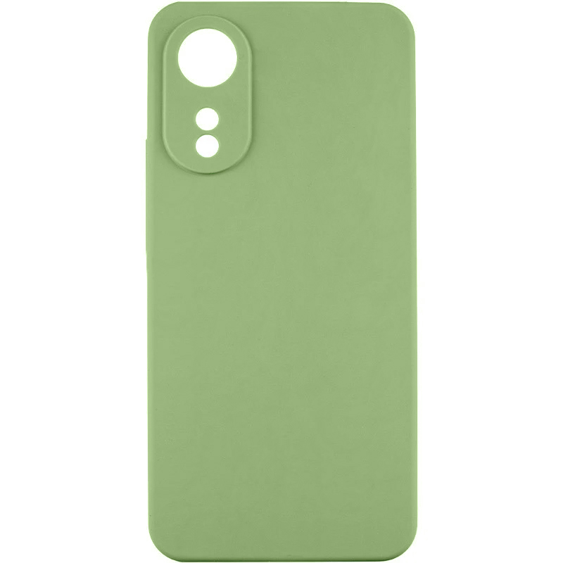 Чехол TPU GETMAN Liquid Silk Full Camera для Oppo A78 4G (Зеленый / Pistachio)