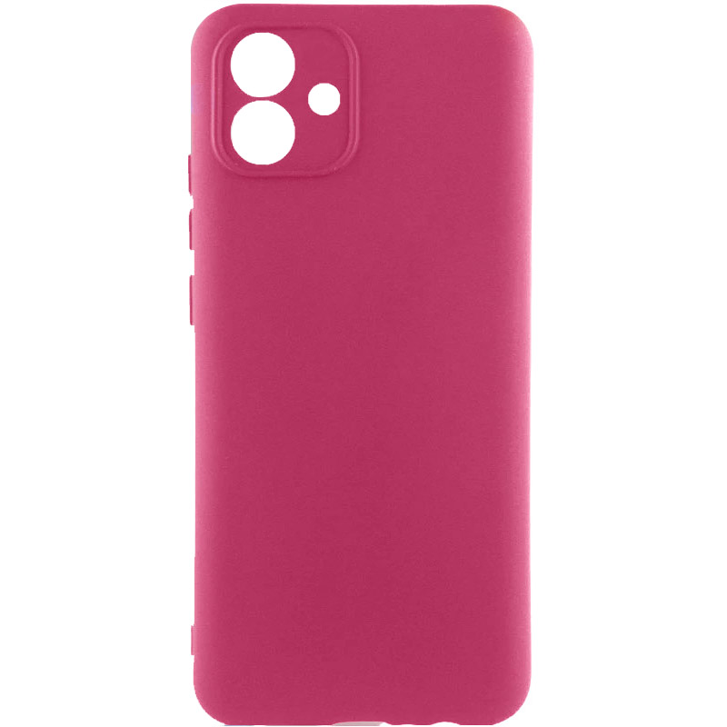 Чохол TPU GETMAN Liquid Silk Full Camera для Samsung Galaxy A04e (Бордовий / Marsala)
