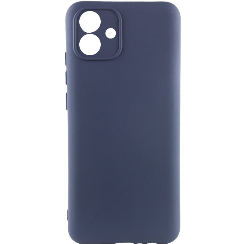 Чохол TPU GETMAN Liquid Silk Full Camera для Samsung Galaxy A04e (Синій / Midnight Blue)