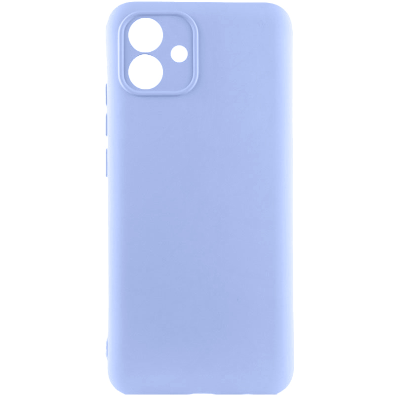 Чехол TPU GETMAN Liquid Silk Full Camera для Samsung Galaxy A05 (Сиреневый / Light purple)
