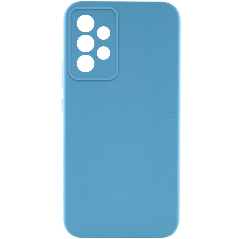 Чохол TPU GETMAN Liquid Silk Full Camera для Samsung Galaxy A32 (A325F) 4G (Блакитний / Blue)
