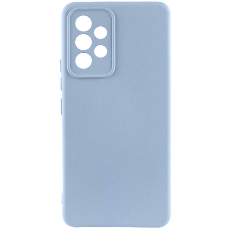 Чохол TPU GETMAN Liquid Silk Full Camera для Samsung Galaxy A32 (A325F) 4G (Блакитний / Lilac Blue)