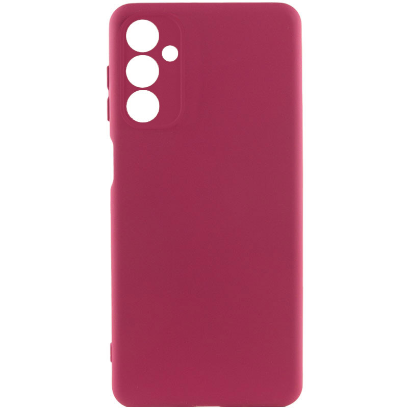 Чохол TPU GETMAN Liquid Silk Full Camera для Samsung Galaxy A34 5G (Бордовий / Marsala)