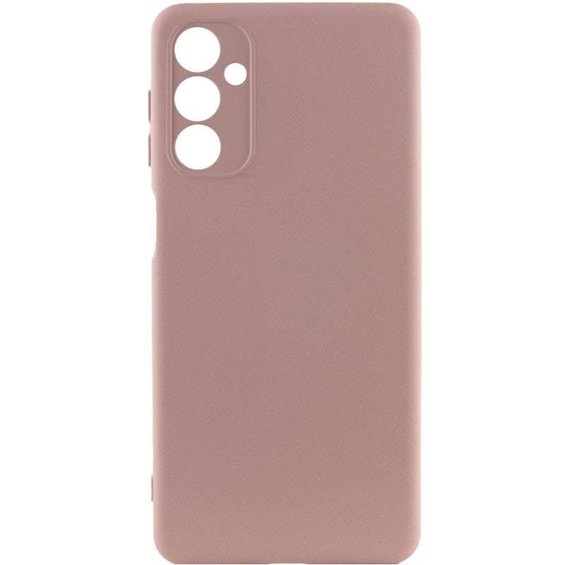 Чехол TPU GETMAN Liquid Silk Full Camera для Samsung Galaxy A34 5G (Розовый / Pink Sand)