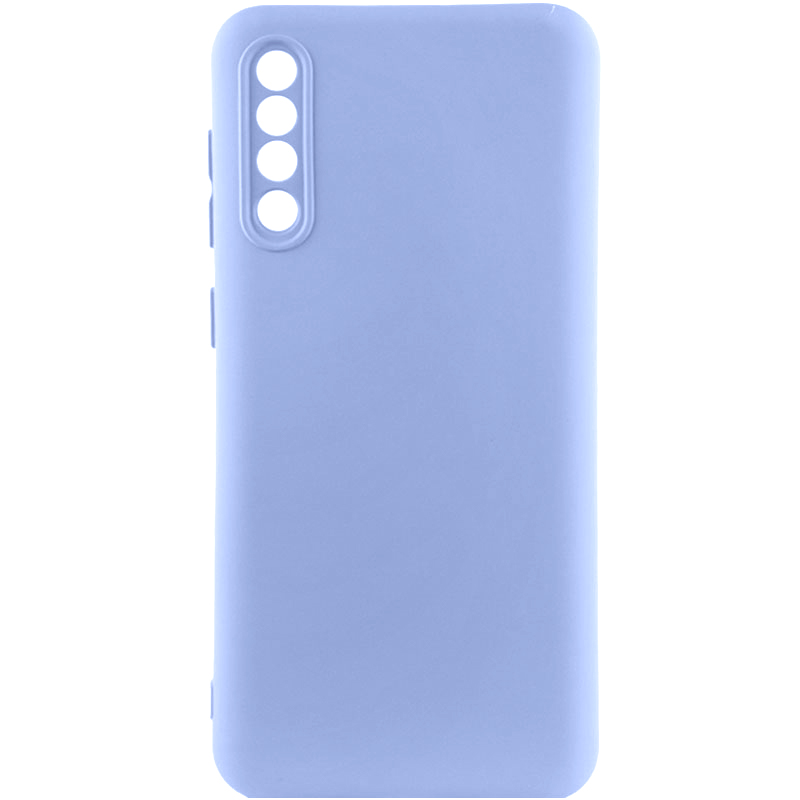 Чохол TPU GETMAN Liquid Silk Full Camera для Samsung Galaxy A50 (A505F) (Бузковий / Light purple)