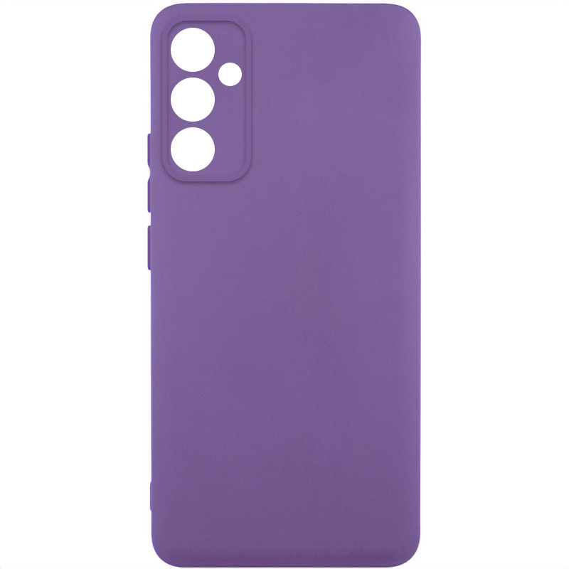 Чехол TPU GETMAN Liquid Silk Full Camera для Samsung Galaxy A55 (Фиолетовый / Amethyst)