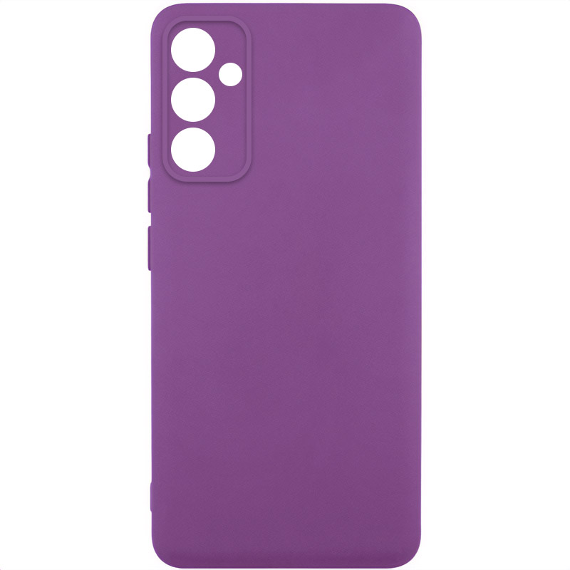 Чехол TPU GETMAN Liquid Silk Full Camera для Samsung Galaxy A55 (Фиолетовый / Grape)