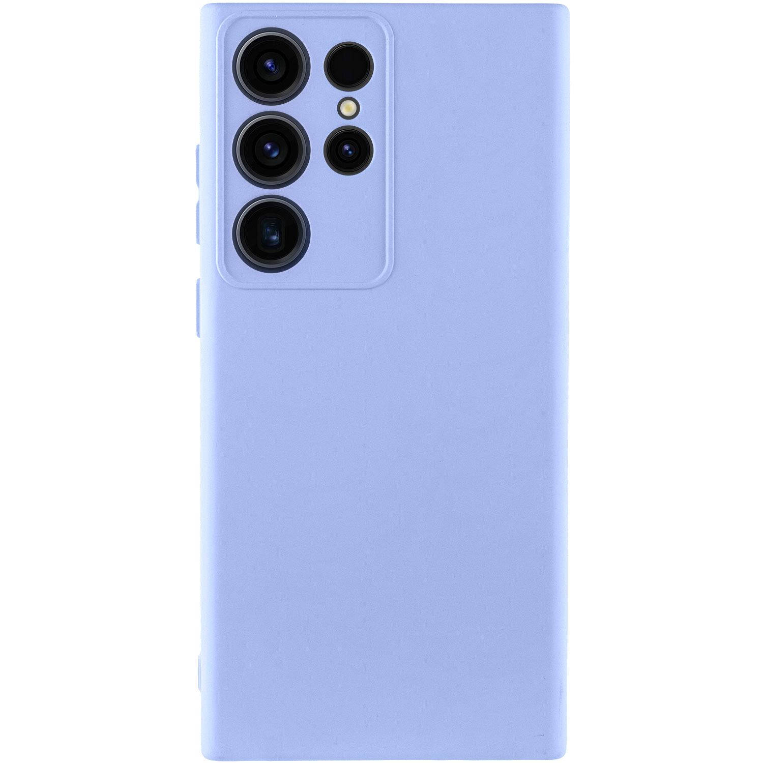 Чехол TPU GETMAN Liquid Silk Full Camera для Samsung Galaxy S23 Ultra (Сиреневый / Light purple)
