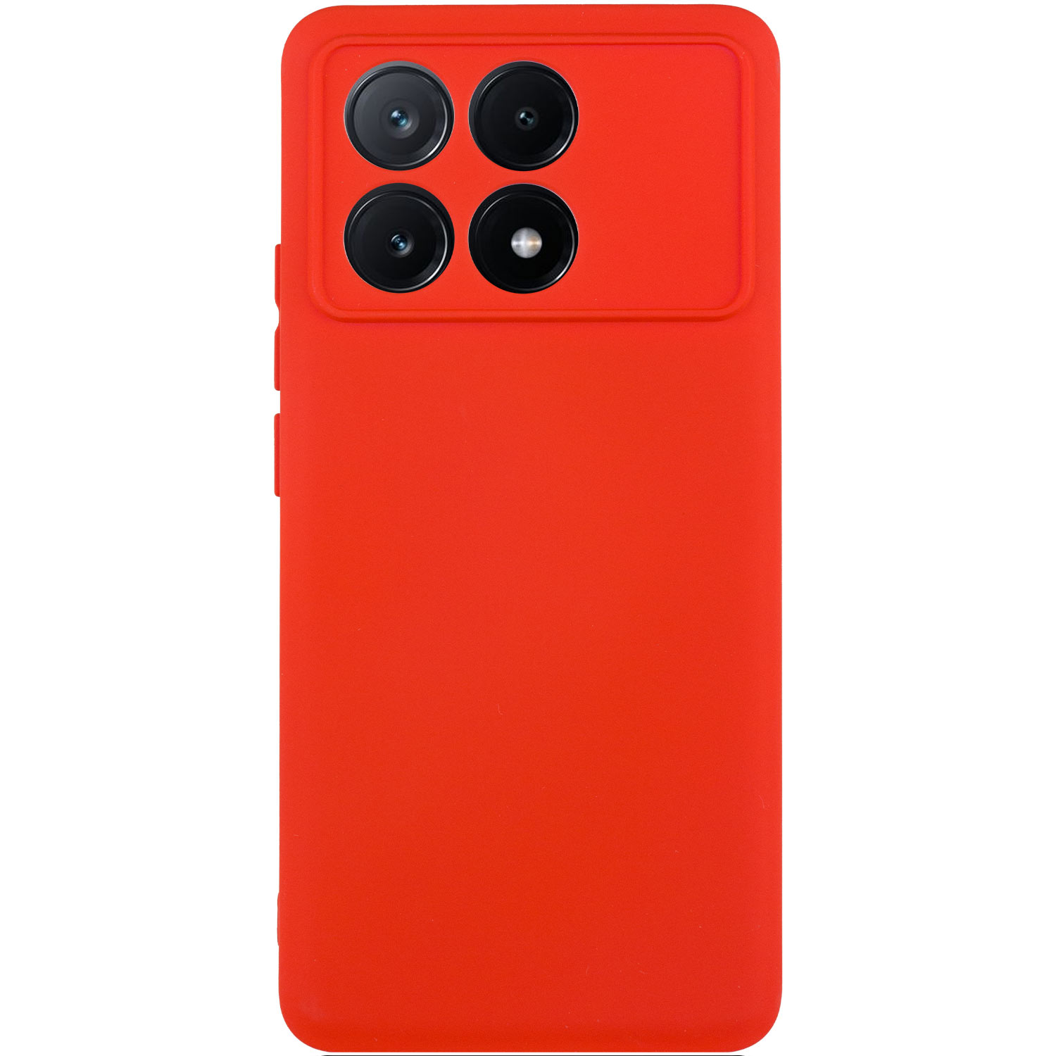 Чехол TPU GETMAN Liquid Silk Full Camera для Xiaomi Poco X6 Pro (Красный / Red)