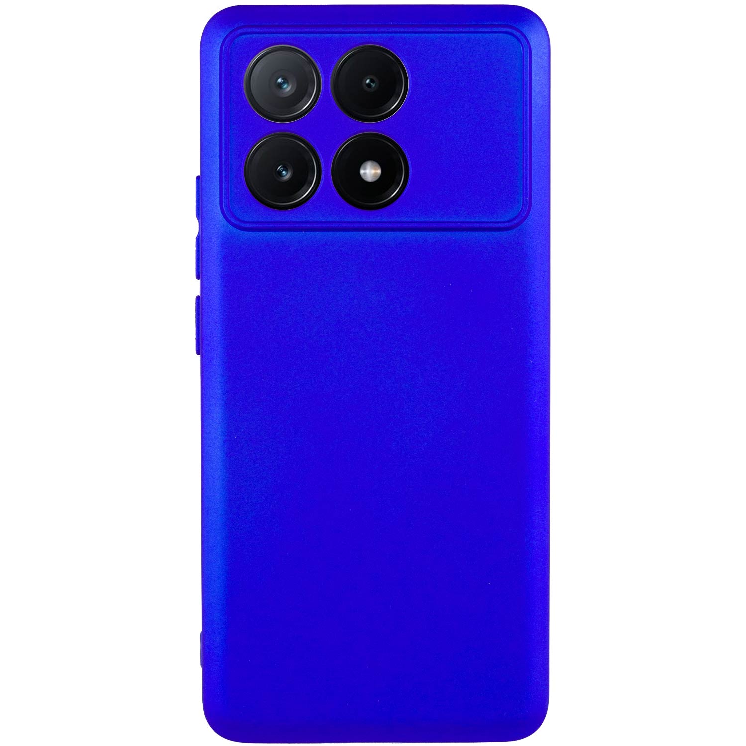 Чехол TPU GETMAN Liquid Silk Full Camera для Xiaomi Poco X6 Pro (Синий / Iris)