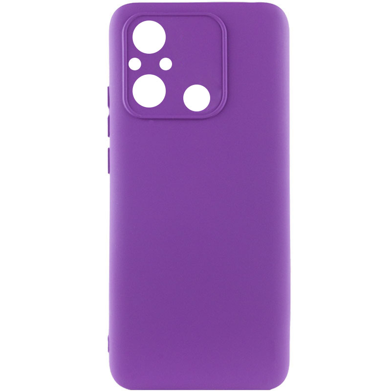 Чехол TPU GETMAN Liquid Silk Full Camera для Xiaomi Redmi 12C (Фиолетовый / Purple)