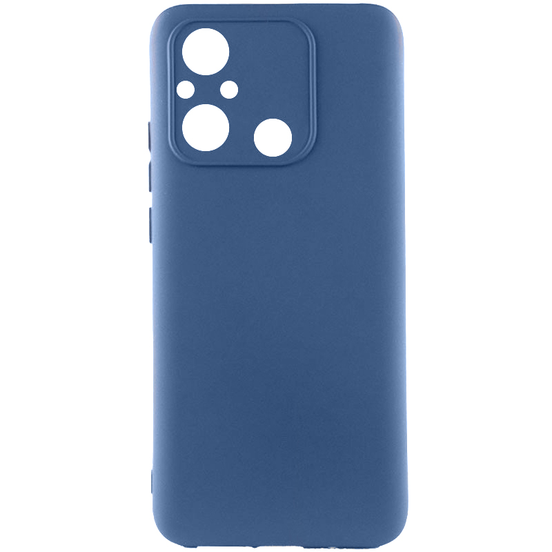 Чохол TPU GETMAN Liquid Silk Full Camera для Xiaomi Redmi 12C (Синій / Navy Blue)