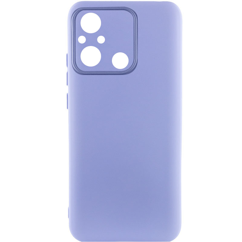Чехол TPU GETMAN Liquid Silk Full Camera для Xiaomi Redmi 12C (Сиреневый / Dasheen)