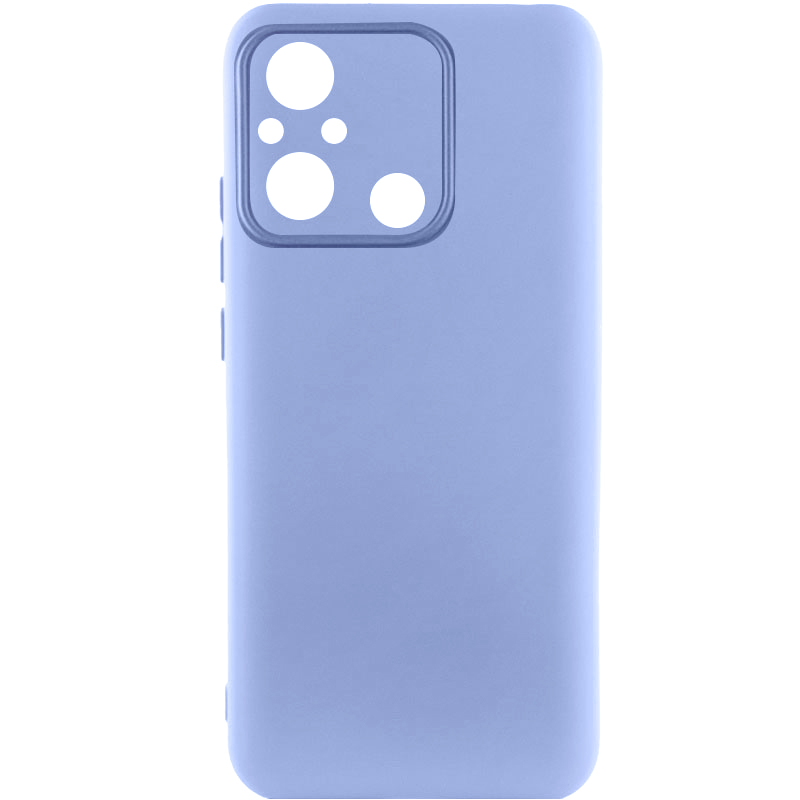 Чохол TPU GETMAN Liquid Silk Full Camera для Xiaomi Redmi 12C (Бузковий / Light purple)