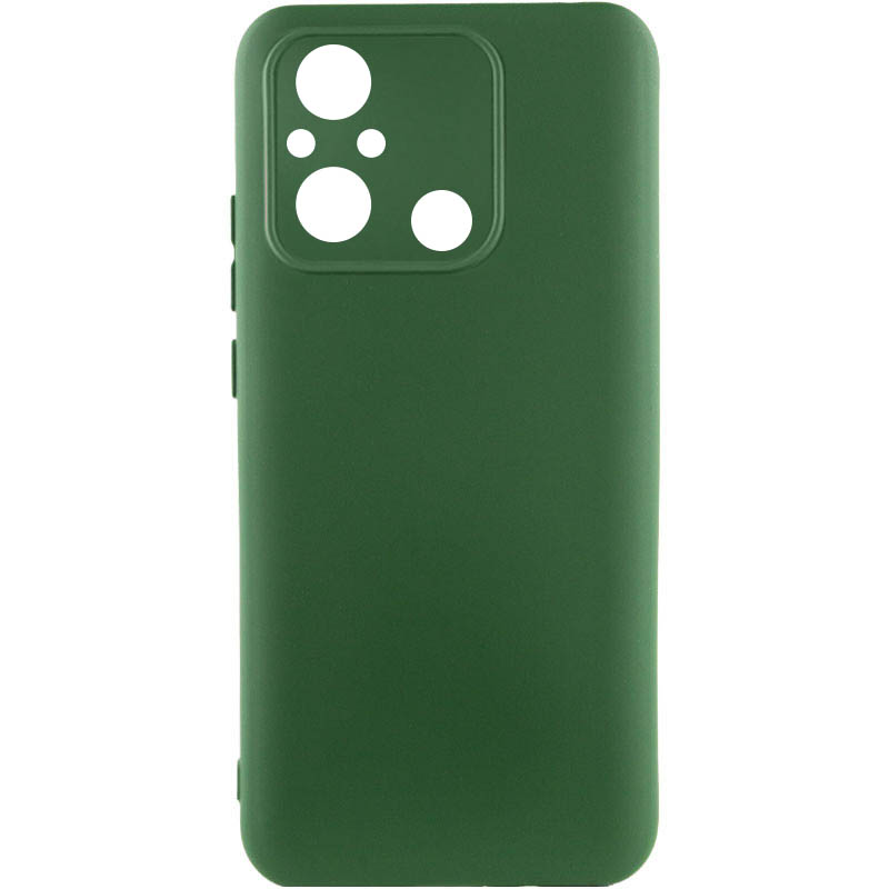 Чохол TPU GETMAN Liquid Silk Full Camera для Xiaomi Redmi 12C (Зелений / Dark green)