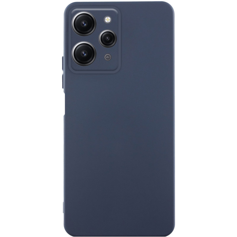 Чохол TPU GETMAN Liquid Silk Full Camera для Xiaomi Redmi 12 (Синій / Midnight Blue)