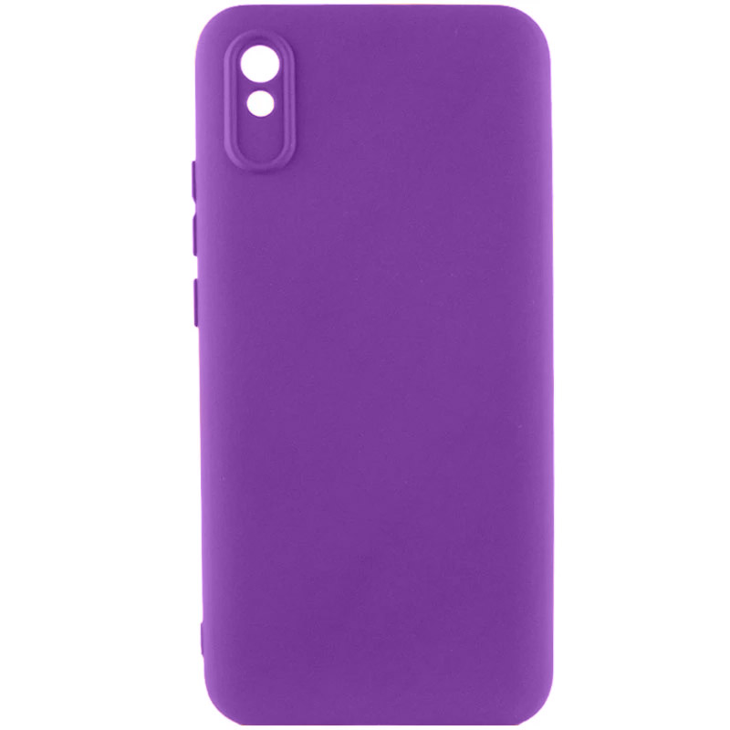 Чехол TPU GETMAN Liquid Silk Full Camera для Xiaomi Redmi 9A (Фиолетовый / Purple)