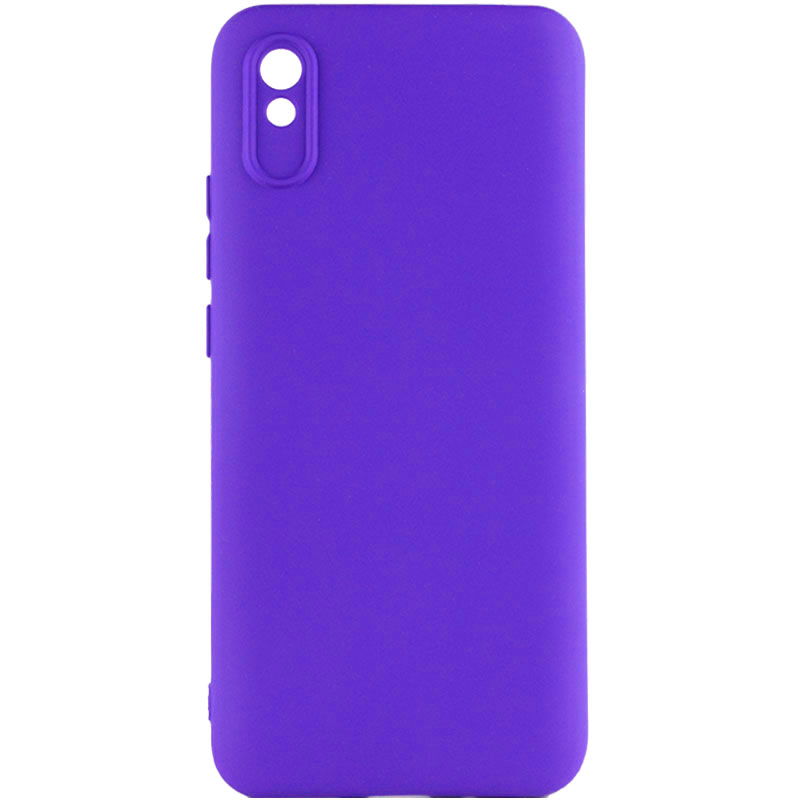 Чехол TPU GETMAN Liquid Silk Full Camera для Xiaomi Redmi 9A (Синий / Iris)