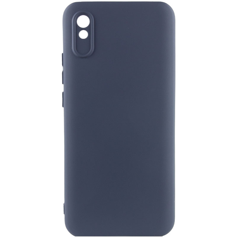 Чехол TPU GETMAN Liquid Silk Full Camera для Xiaomi Redmi 9A (Синий / Midnight Blue)
