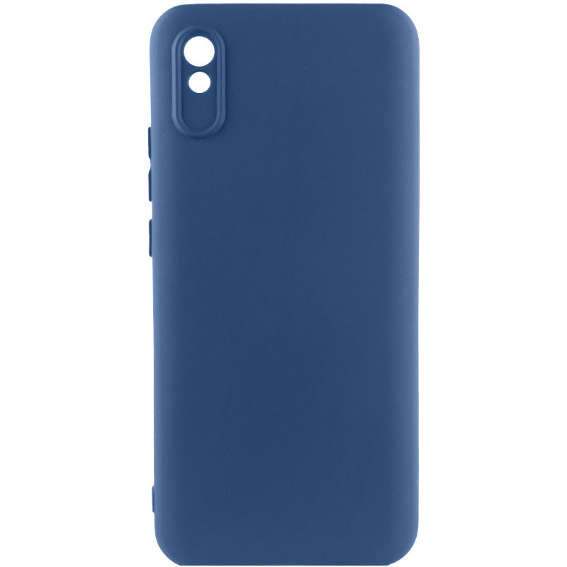 Чохол TPU GETMAN Liquid Silk Full Camera для Xiaomi Redmi 9A (Синій / Navy Blue)