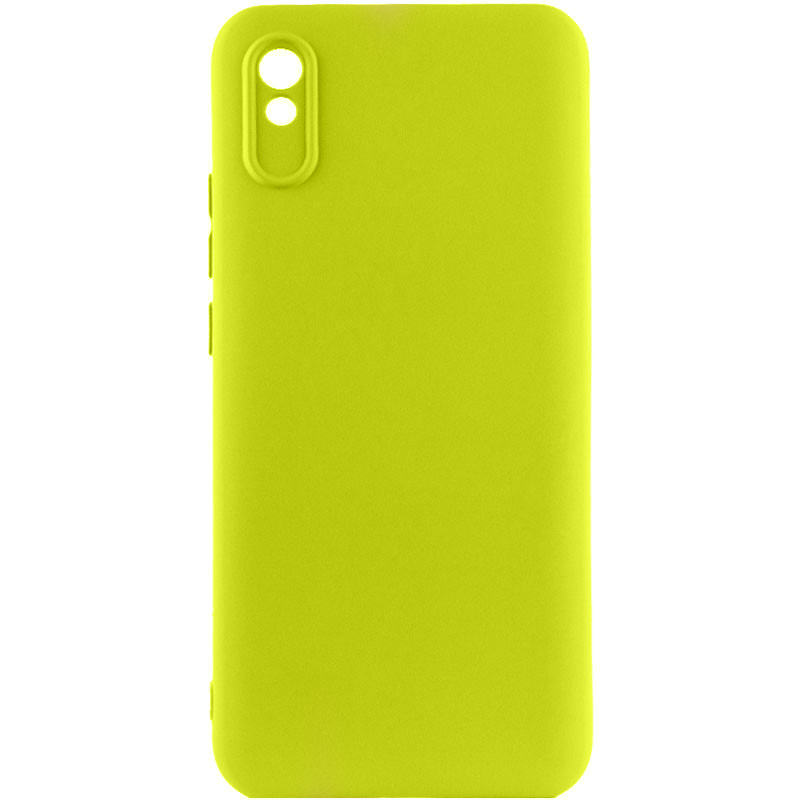 Чохол TPU GETMAN Liquid Silk Full Camera для Xiaomi Redmi 9A (Жовтий / Flash)