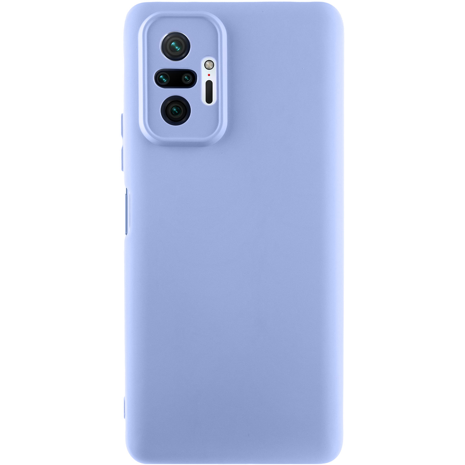 Чохол TPU GETMAN Liquid Silk Full Camera для Xiaomi Redmi Note 10 Pro (Бузковий / Light purple)