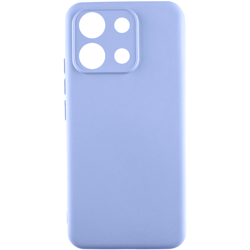 Чохол TPU GETMAN Liquid Silk Full Camera для Xiaomi Redmi Note 13 4G (Бузковий / Light purple)