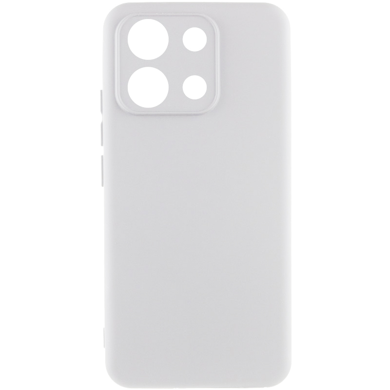 Чехол TPU GETMAN Liquid Silk Full Camera для Xiaomi Redmi Note 13 Pro 4G / Poco M6 Pro 4G / Note 14S (Белый / White)