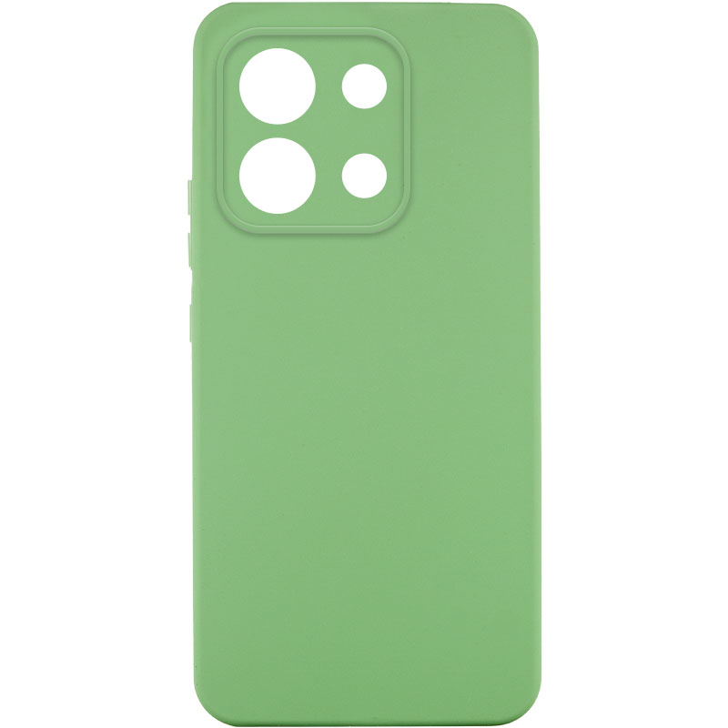 Чехол TPU GETMAN Liquid Silk Full Camera для Xiaomi Redmi Note 13 Pro 4G / Poco M6 Pro 4G / Note 14S (Зеленый / Pistachio)