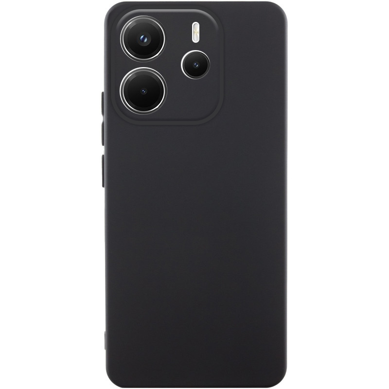 Чохол TPU GETMAN Liquid Silk Full Camera для Xiaomi Redmi Note 14 4G (Europe version) (Чорний / Black)