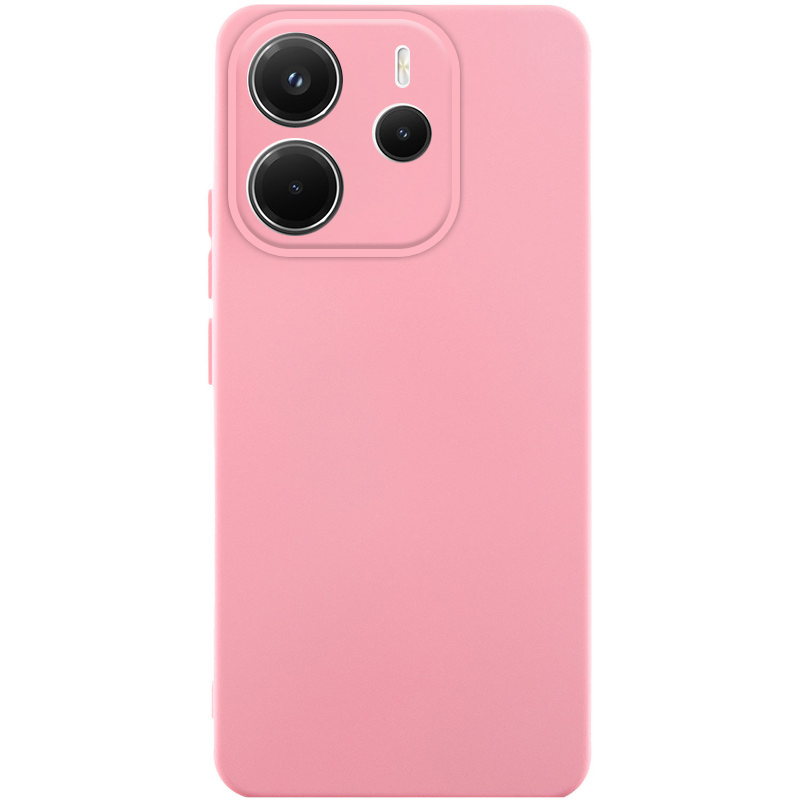 Чехол TPU GETMAN Liquid Silk Full Camera для Xiaomi Redmi Note 14 4G (Europe version) (Розовый / Pink)