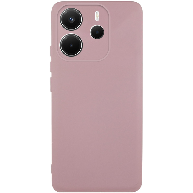 Чохол TPU GETMAN Liquid Silk Full Camera для Xiaomi Redmi Note 14 4G (Europe version) (Рожевий / Pink Sand)