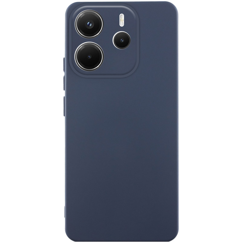 Чохол TPU GETMAN Liquid Silk Full Camera для Xiaomi Redmi Note 14 4G (Europe version) (Синій / Midnight blue)
