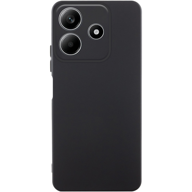 Чохол TPU GETMAN Liquid Silk Full Camera для Xiaomi Redmi Note 14 5G (Чорний / Black)