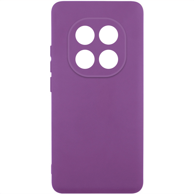 Чехол TPU GETMAN Liquid Silk Full Camera для Xiaomi Redmi Note 14 Pro 5G (Фиолетовый / Grape)