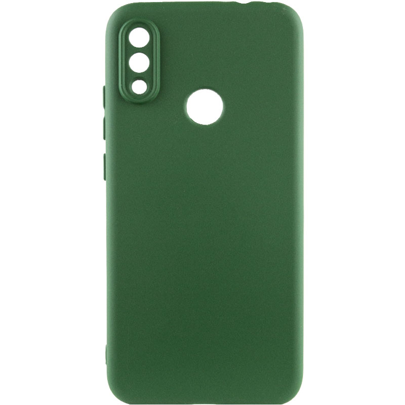 Чехол TPU GETMAN Liquid Silk Full Camera для Xiaomi Redmi Note 7 Pro (Зеленый / Dark green)