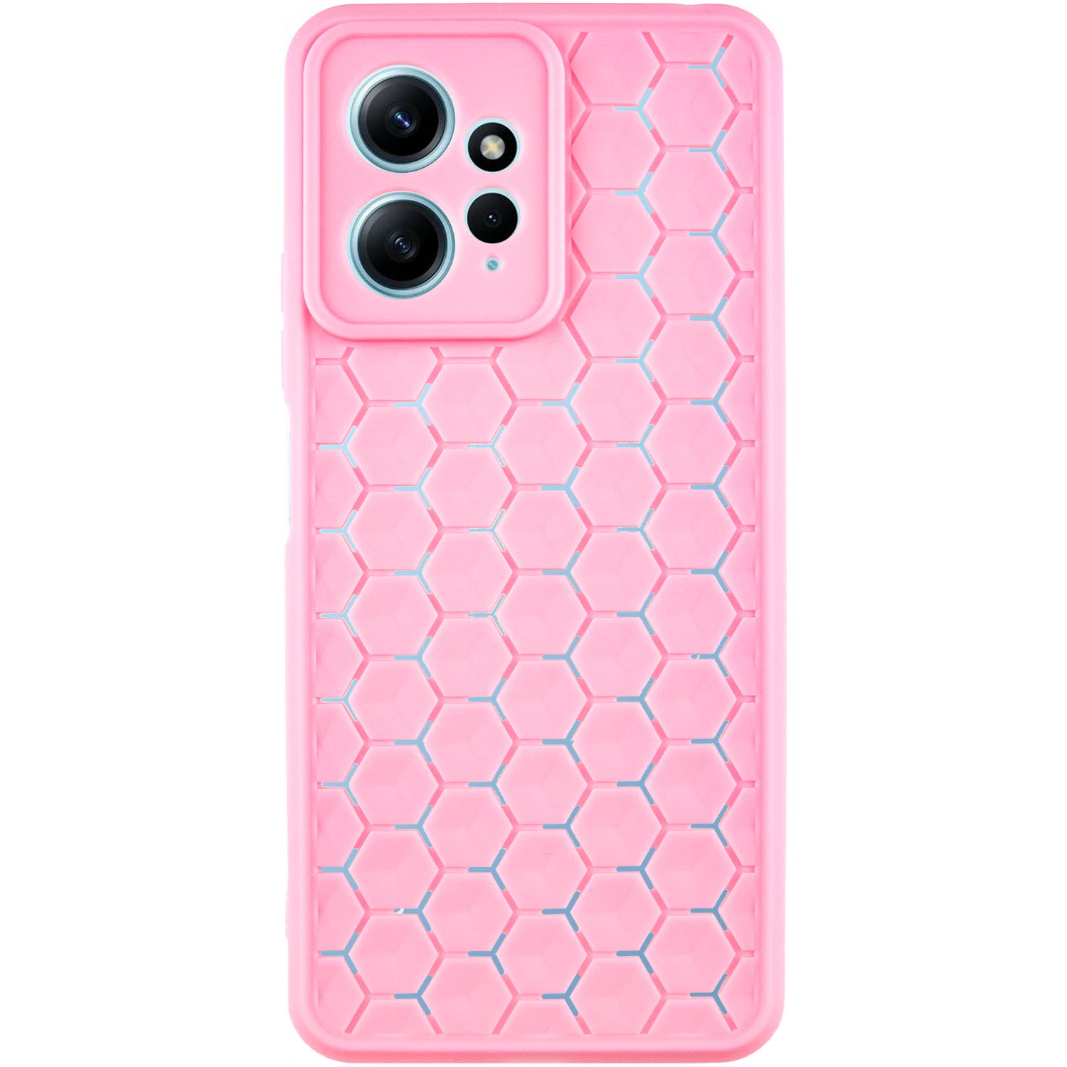 Чехол TPU Honeycomb для Xiaomi Redmi Note 12 4G (Розовый / Light pink)