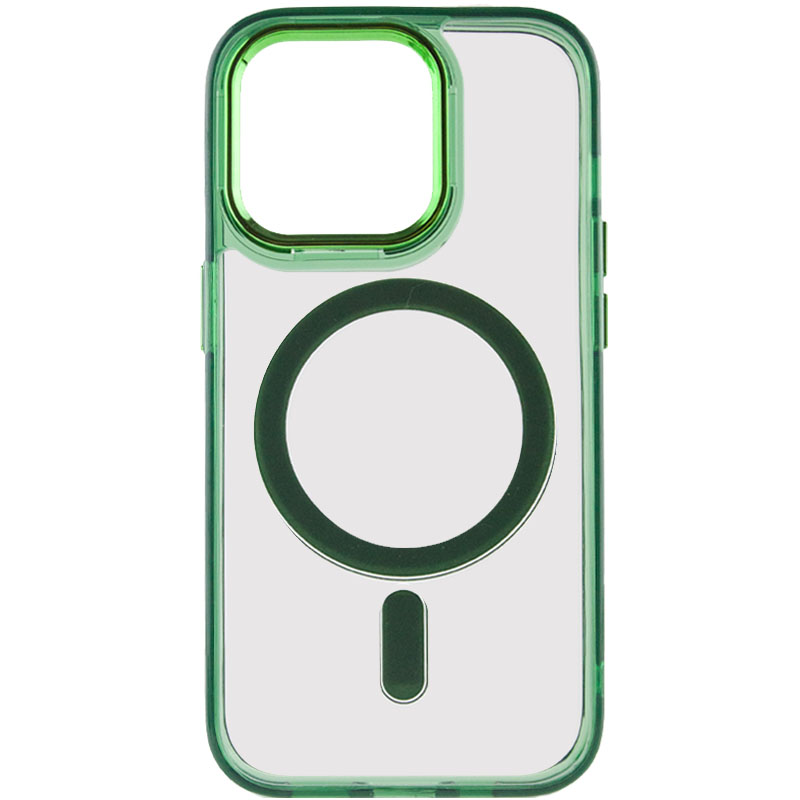 Чохол TPU Iris with MagSafe для Apple iPhone 13 Pro (6.1") (Зелений)