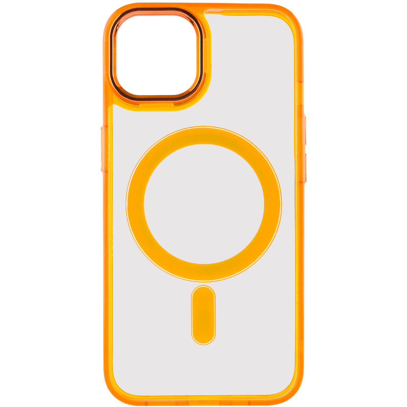 Чехол TPU Iris with MagSafe для Apple iPhone 14 (6.1") (Оранжевый)