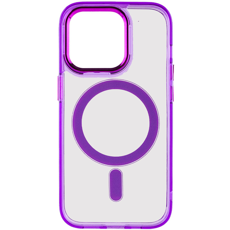 Чехол TPU Iris with MagSafe для Apple iPhone 14 Pro (6.1") (Фиолетовый)