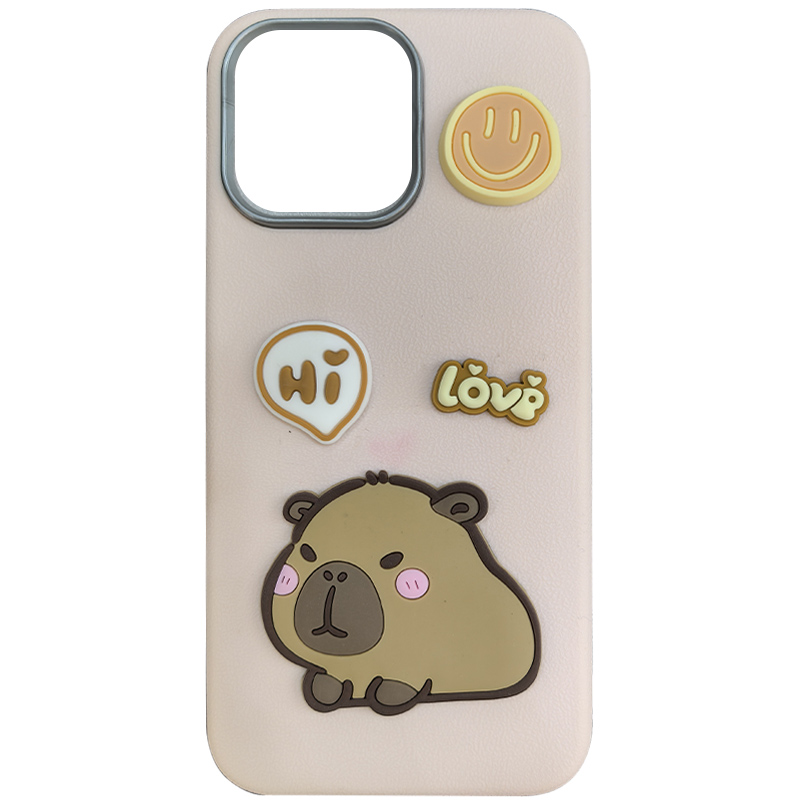 Чехол TPU Leather Toys для Apple iPhone 11 Pro (5.8") (Capybara / Pink)