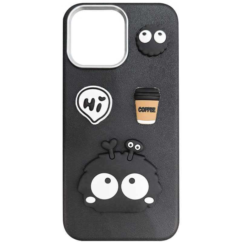 Чехол TPU Leather Toys для Samsung Galaxy A06 (Monster / Black)