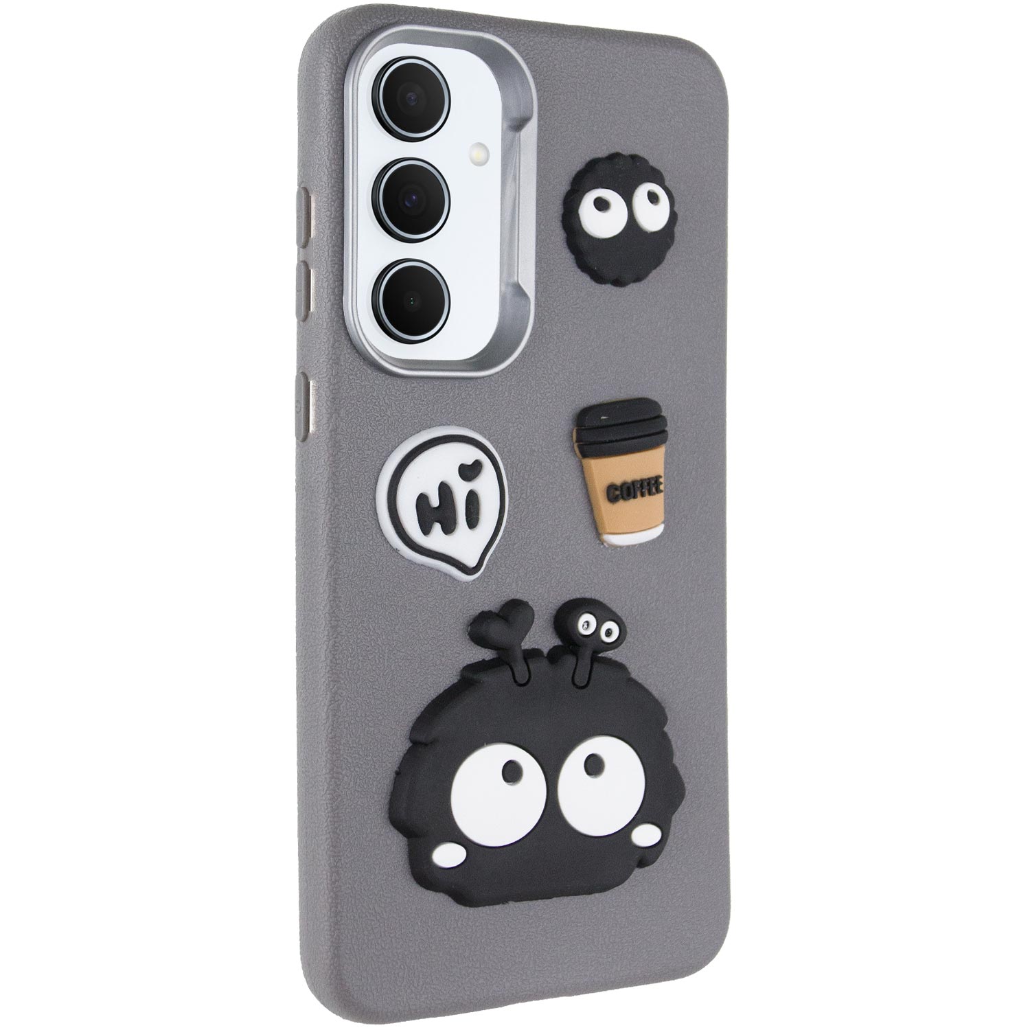 Чехол TPU Leather Toys для Samsung Galaxy A36 5G / A56 5G (Monster / Grey)