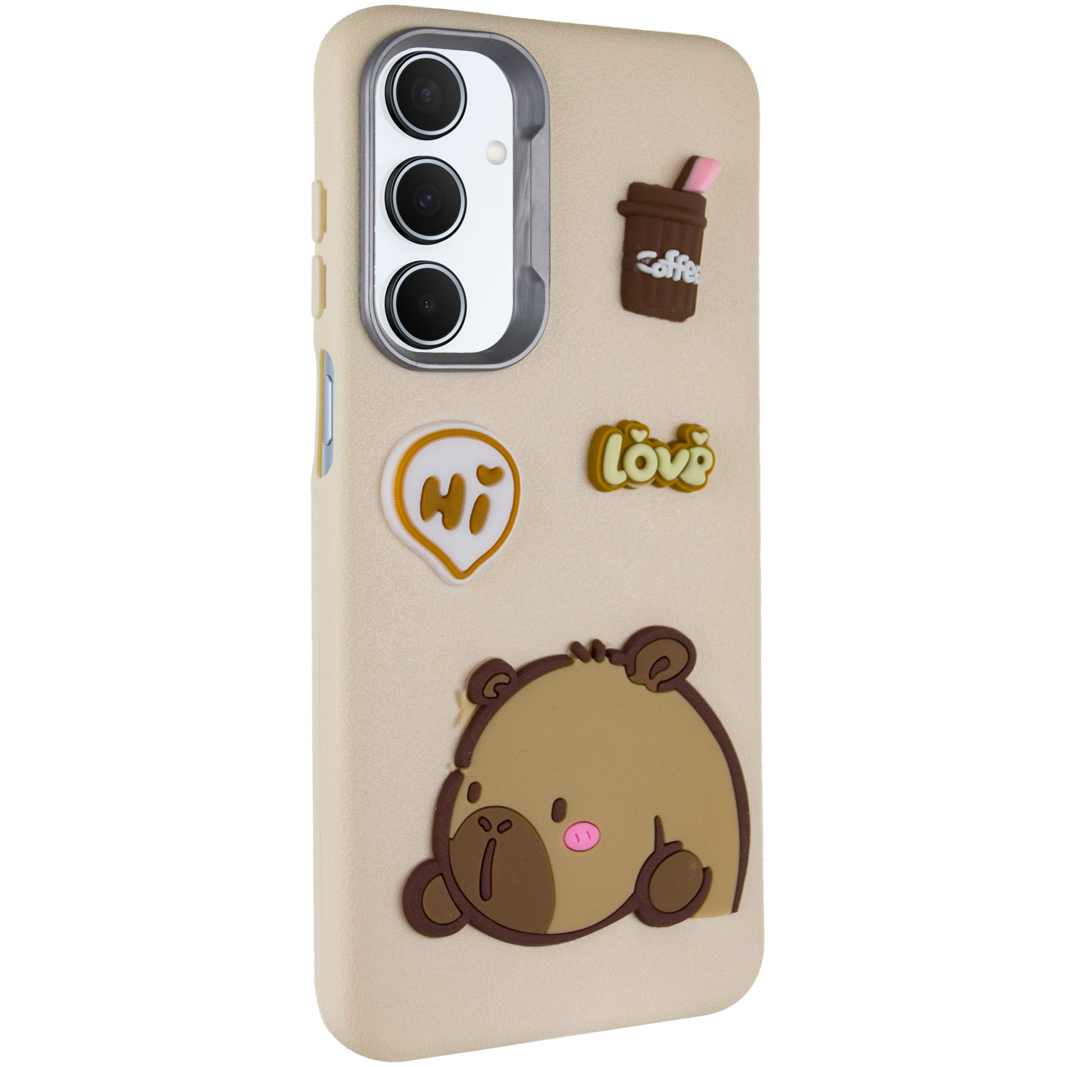 Чехол TPU Leather Toys для Xiaomi Poco X6 / Note 13 Pro 5G (Capybara / Sand)