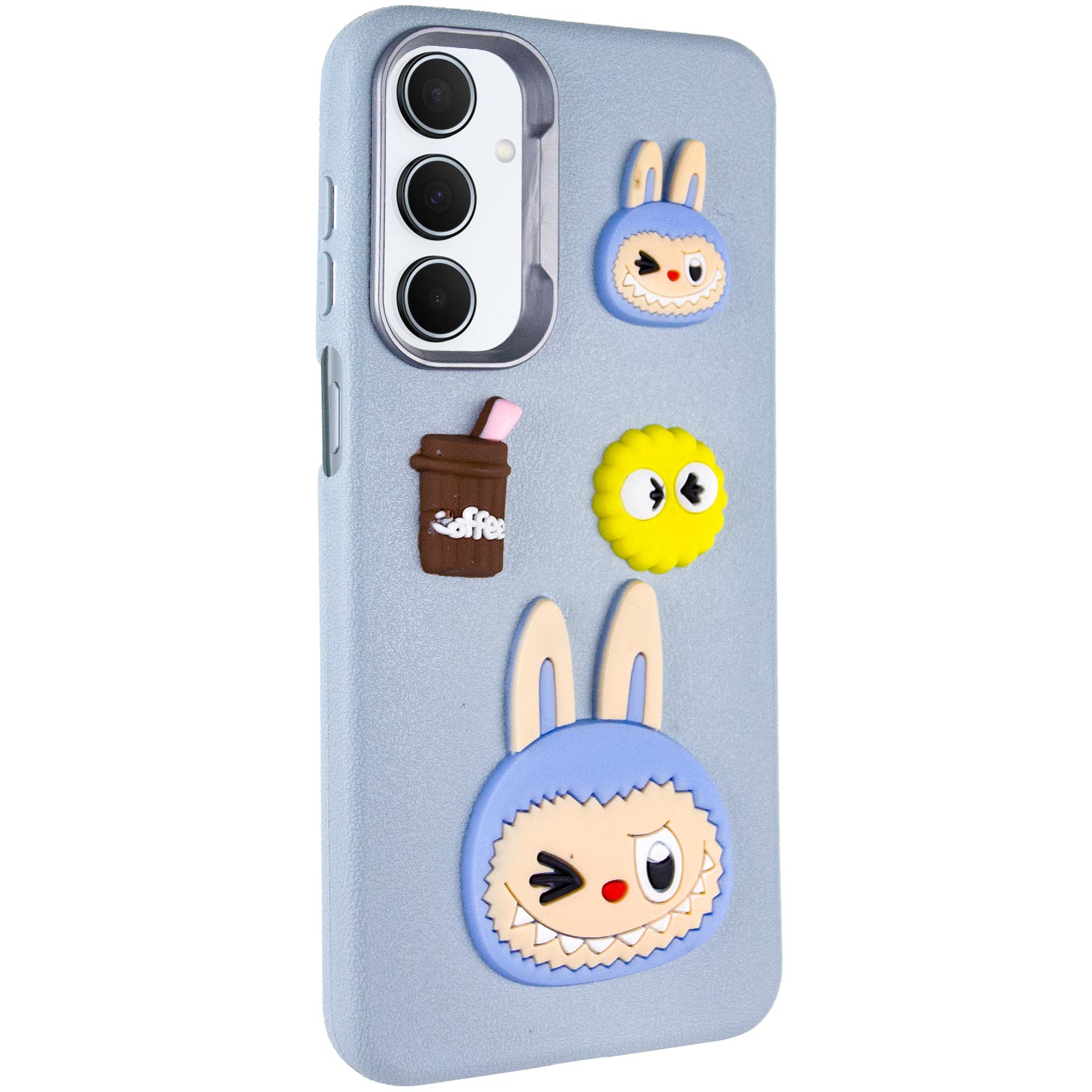Чехол TPU Leather Toys для Xiaomi Redmi 13 4G / Poco M6 4G (Labubu / Blue)