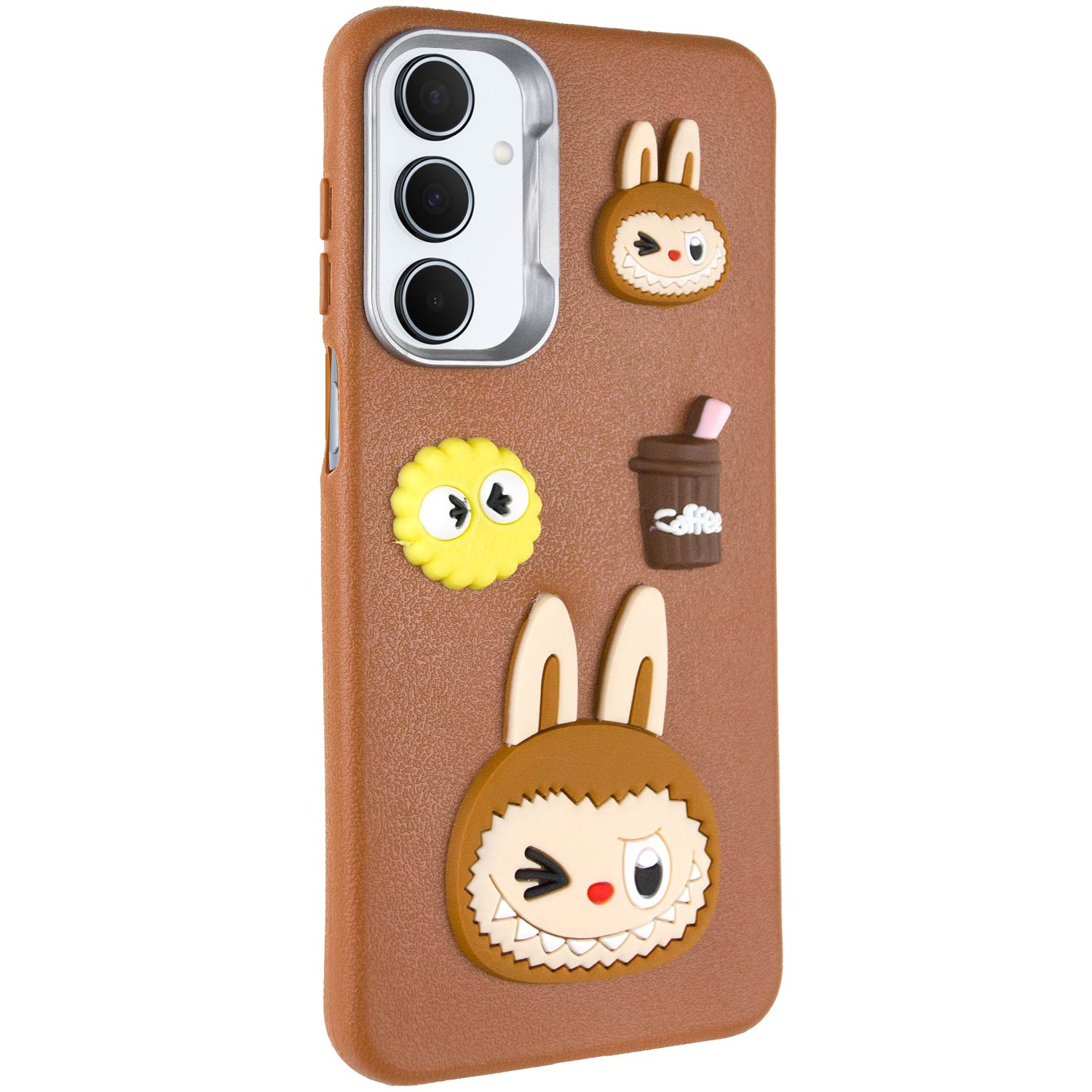 Чохол TPU Leather Toys для Xiaomi Redmi 13 4G / Poco M6 4G (Labubu / Brown)