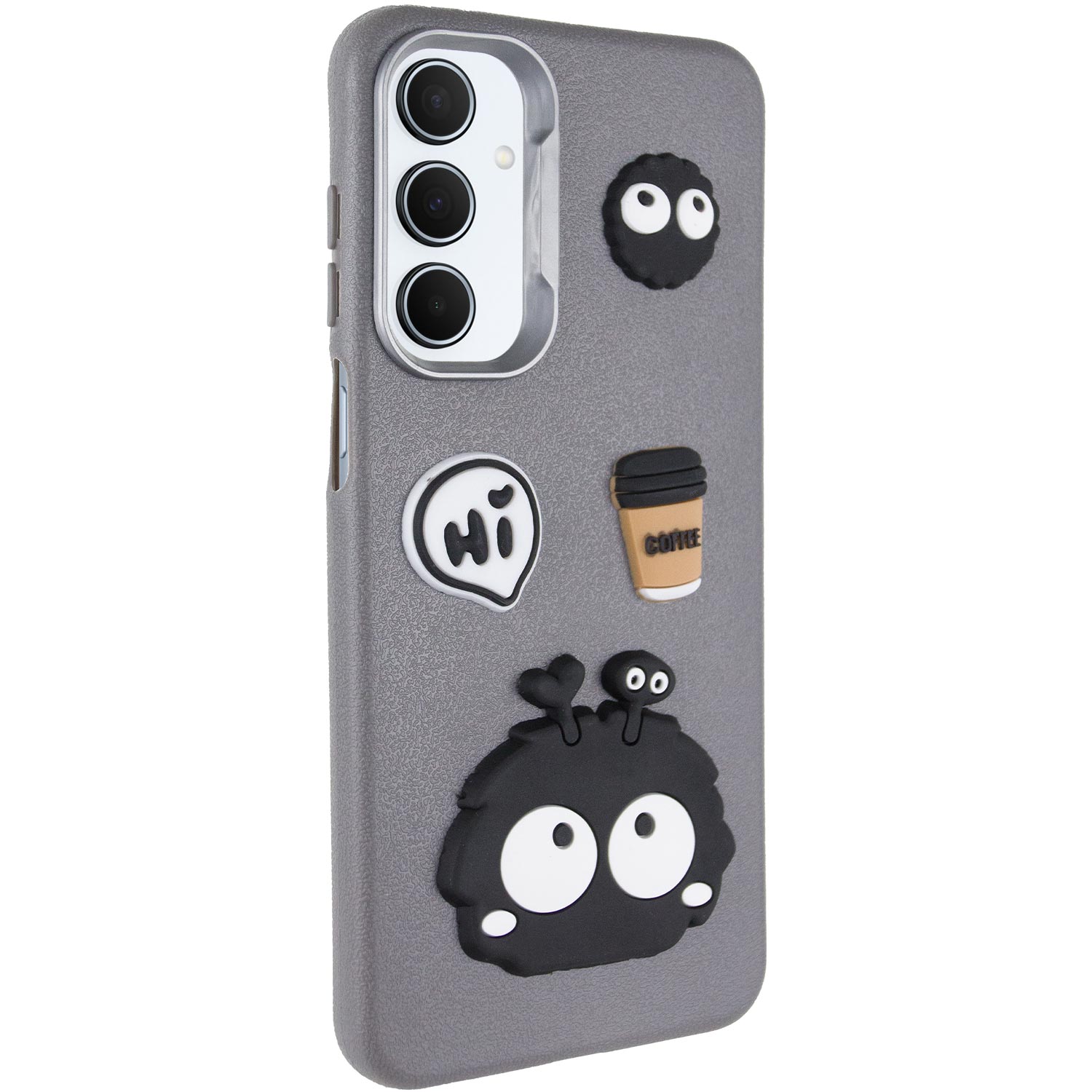 Чехол TPU Leather Toys для Xiaomi Redmi 13 4G / Poco M6 4G (Monster / Grey)
