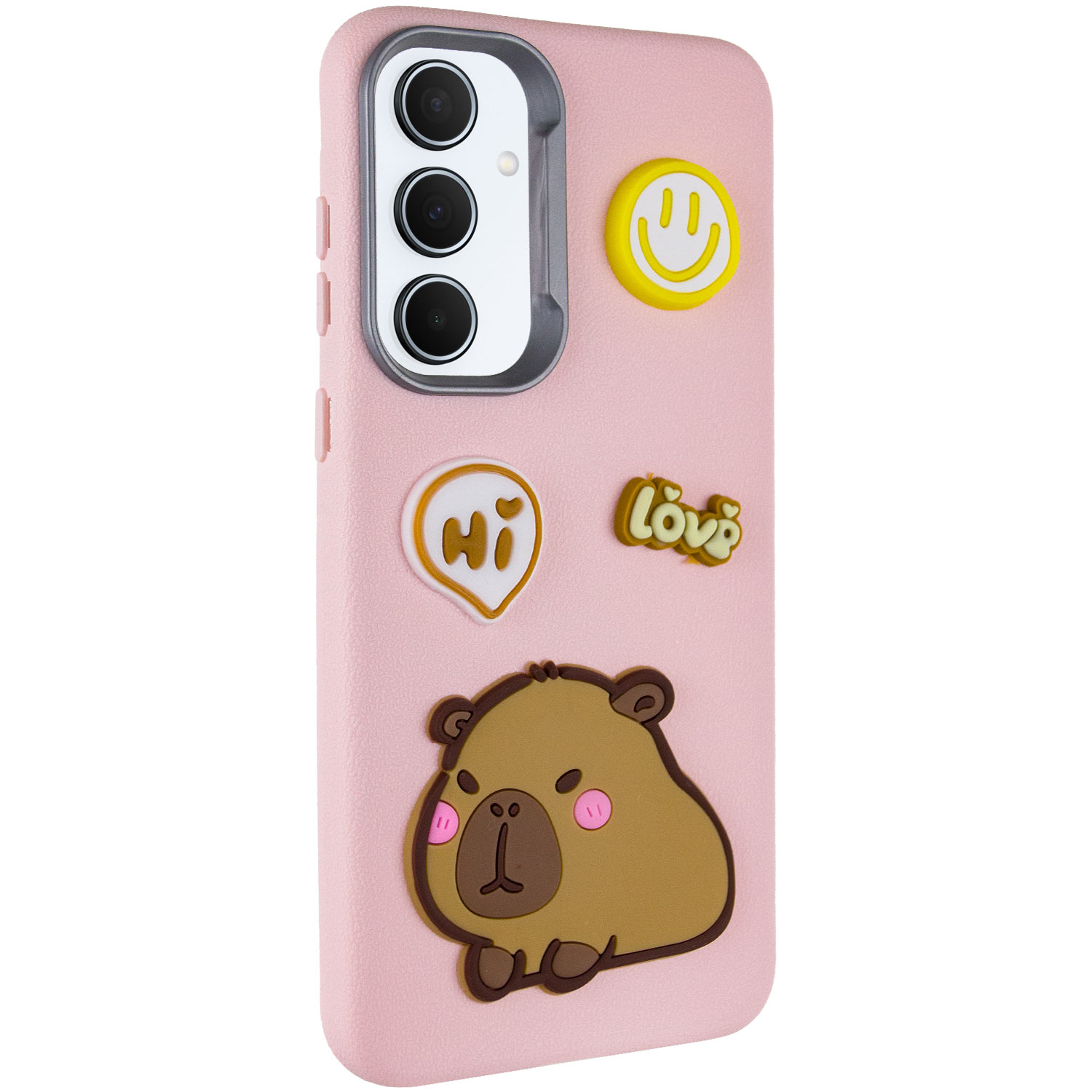 Чохол TPU Leather Toys для Xiaomi Redmi 14C / Poco C75 (Capybara / Pink)