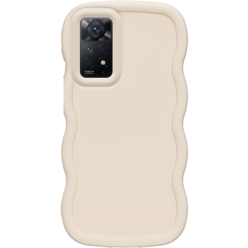 Чехол TPU Ripple для Xiaomi Redmi Note 11 Pro 4G/5G  (Antique White)